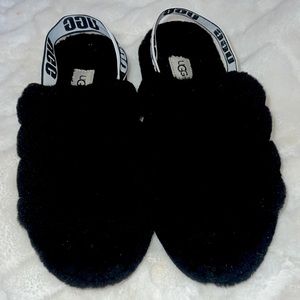 Black Ugg Slip Ons, Size 7